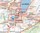 Plan de Genève avec la position du Grand-Lancy. Source: Viamichelin