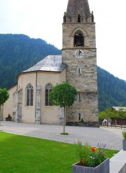 Photo extérieure de l'église du Châble. Cliché personnel (juin 2017)