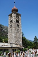 Le clocher actuel datant du 17ème s. Cliché personnel