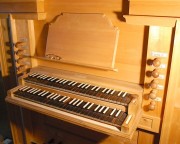 Console de l'orgue Felsberg. Cliché personnel