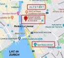 Plan de Zürich avec le Grossmünster. Source: www.google.ch/maps/place/Grossm%C3%BCnster/