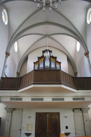 Vue de la nef et de l'orgue Carlen / Füglister. Cliché personnel