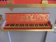 Le clavier de l'orgue italien construit par Mark Nobel. Photo transmise par M. P. de Lasala