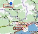 Situation géographique de Maggia. Source: fr.viamichelin.ch/web/Cartes-plans/