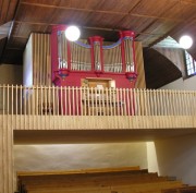 Château-d'Oex, autre vue du nouvel orgue du Temple. Cliché personnel
