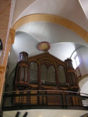 L'orgue Merklin sans son éclairage. Cliché personnel