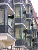 Balcons de style Art Nouveau à la Chaux-de-Fonds. Cliché personnel (2007)