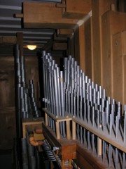 La Chaux-du-Milieu, intérieur de l'orgue. Cliché personnel