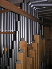 La Chaux-du-Milieu, intérieur de l'orgue. Cliché personnel