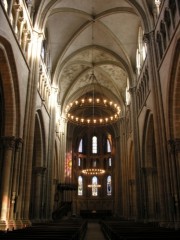 Nef de la cathédrale de Genève. Cliché personnel