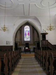 Vue intérieure de l'église allemande. Cliché personnel