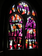 Sacré-Coeur, vitrail du narthex signé G. Froidevaux. Cliché personnel