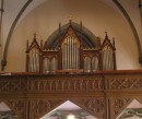 Vue de l'orgue Kuhn historique de Châtel-St-Denis. Cliché personnel (début avril 2009)