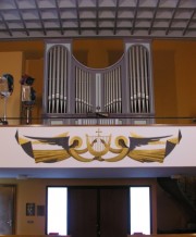 Photo de l'orgue depuis l'entrée du choeur. Cliché personnel (zoom)