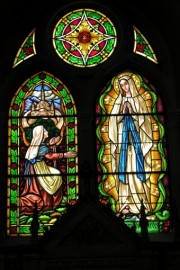 Sacré-Coeur, vitrail. Cliché personnel (2007)