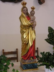 Superbe statue de la Vierge du 18ème s., provenant des Ateliers Breton. Cliché personnel
