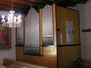 Corps du buffet de l'orgue à gauche (vue de face). Cliché personnel