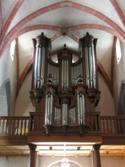 L'orgue Callinet-Metzler en tribune: un chef-d'oeuvre en Suisse. Cliché personnel
