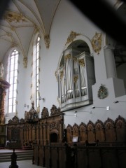 Vue de l'orgue de choeur du facteur R. Steiner. Cliché personnel