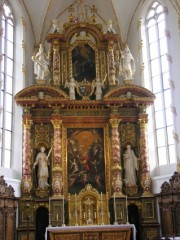 Le maître-autel à Mariastein. Cliché personnel
