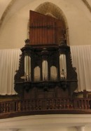 Orgue Marin Carouge de l'église St-Maurice de Salins-les-Bains (1717). Cliché personnel (2006)