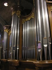 Vue partielle de la Montre de l'orgue de Romont. Cliché personnel