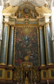 La grande peinture de 1703 dans le choeur: l'Assomption. Cliché personnel