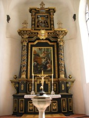 Le magnifique autel de cette chapelle (1661-62). Cliché personnel
