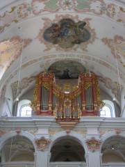 Vue rapprochée du grand orgue Metzler. Cliché personnel (zoom)
