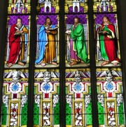 Détail du vitrail de la Matthäuskirche de Lucerne. Cliché personnel