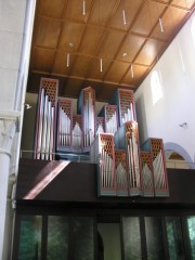 Vue générale de l'orgue de la Matthäuskirche de Lucerne. Cliché personnel