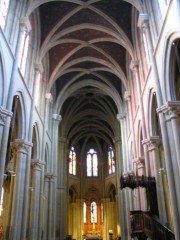 Vue intérieure de l'église N.-Dame à Genève. Cliché personnel