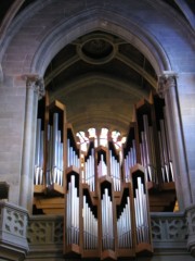 Vue de l'orgue Saint-Martin de N.-Dame à Genève. Cliché personnel