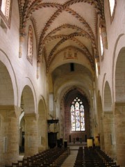 Une dernière vue d'ensemble de la nef centrale de l'abbatiale. Cliché personnel