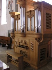 L'orgue de type flamand du facteur Felsberg. Cliché personnel