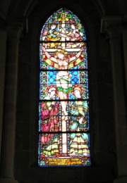 Un vitrail au Temple de Lutry. Cliché personnel