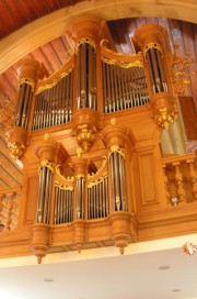 Temple de Couvet, orgue Decourcelle. Cliché personnel