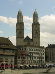 Le Grossmünster de Zürich. Cliché personnel (août 2007)