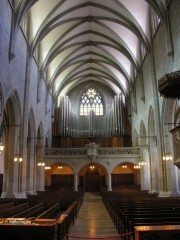 Une dernière vue sur la nef et l'orgue du Fraumünster. Cliché personnel