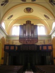 Vue en direction de l'orgue Kuhn (1990). Cliché personnel