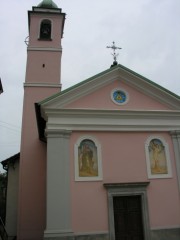 Eglise paroissiale de Gerra-Gambarogno. Cliché personnel (sept. 2007)