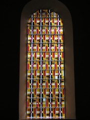 Vue d'un des vitraux de cette église. Cliché personnel