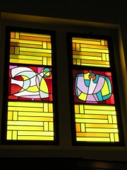Autre vitrail au sud dans la nef. Cliché personnel