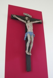 Le grand Crucifix placé dans le choeur. Cliché personnel
