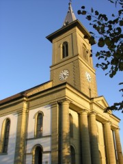 Eglise de Belfaux. Cliché personnel (début nov. 2007)