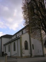 Autre vue de l'église de Treyvaux. Cliché personnel