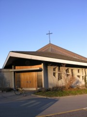 Eglise de Brünisried (canton de Fribourg). Cliché personnel (nov. 2007)
