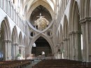 Nef de la cathédrale de Wells. Crédit: //en.wikipedia.org/