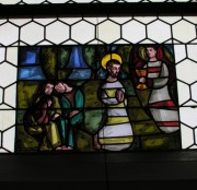 Autre vitrail relatant une donation à Bösingen. Cliché personnel
