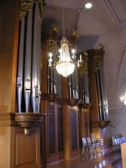 Photo de l'orgue depuis la tribune. Cliché personnel